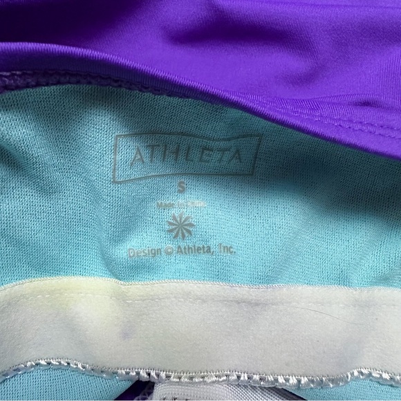 ATHLETA Shirrendipity rich purple tankini top, S. - Picture 6 of 6